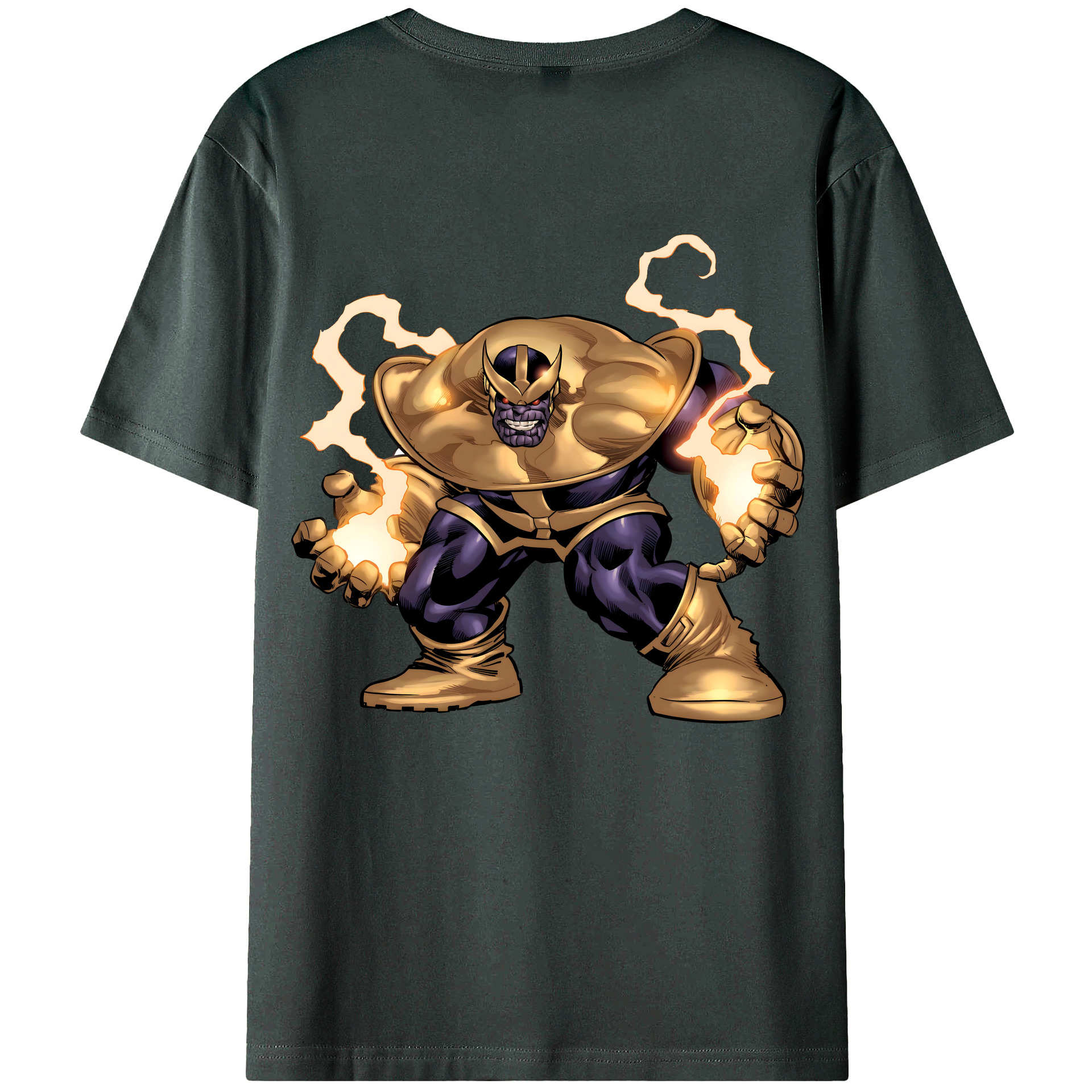 （画像用） アベンジャーズ The Avengers 綿100％ メンズ半袖Tシャツ（バックプリント） 通気性